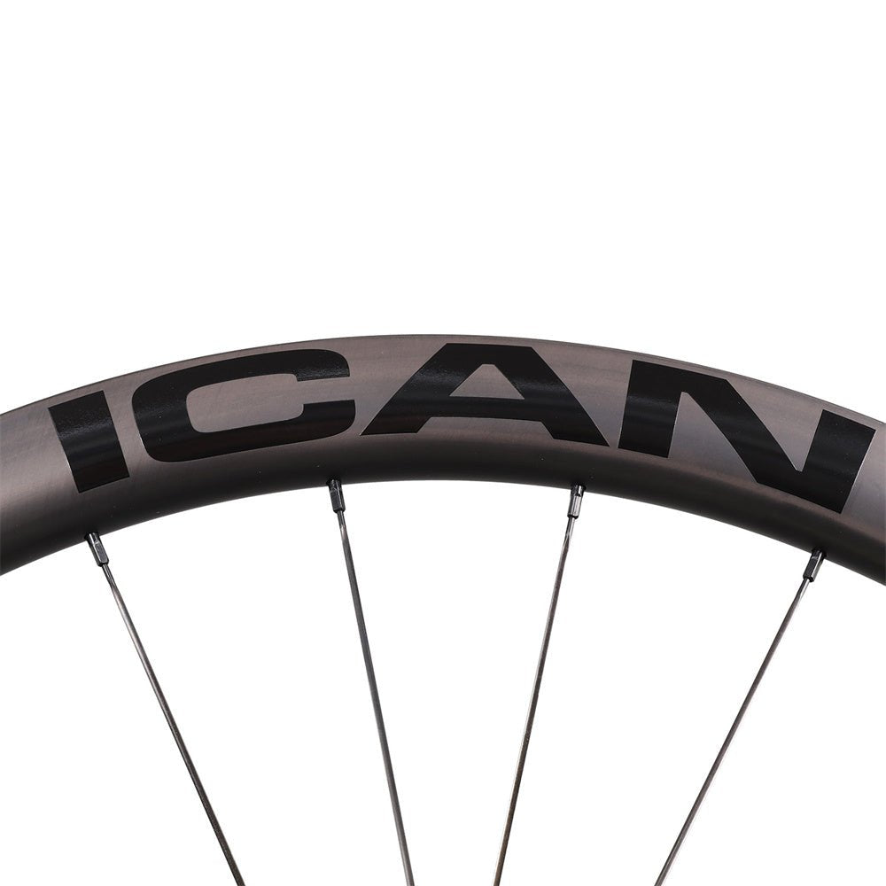 ICAN carbon 700C G24 gravel wheels with DT Swiss hub 