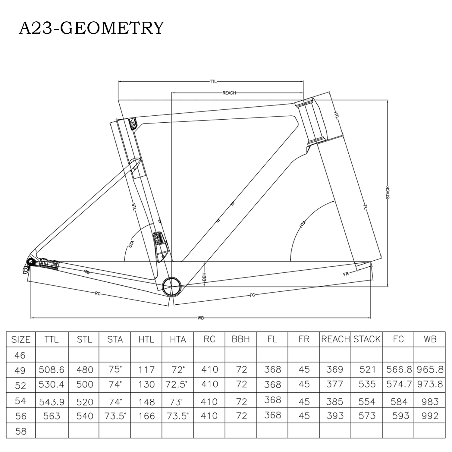 Disc Road Frame A22