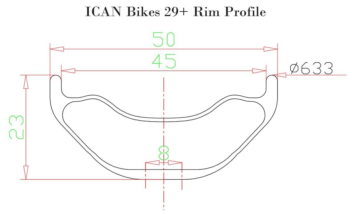 Roți 50C Fat Bike 29er