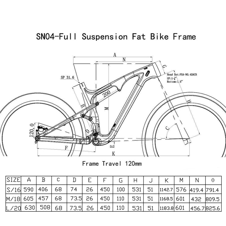 Cadru Fat Bike SN04